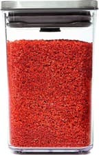 Image of Oxo Steel POP Container Small Square Short 1L BPA Free Dishwasher Safe New