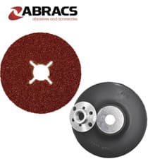 Image of ABRACS Sanding Disc Fibre Discs - Ali Oxide - 100, 115, 178mm - P24 P36 P60 Grit
