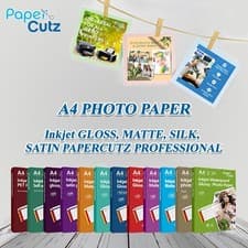 Image of A4 INKJET PHOTO PAPER FULL RANGE GLOSS MATTE, PAPERCUTZ PROFESSIONAL 