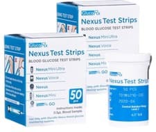 Image of GlucoRx Nexus Test Strips Monitoring Blood Glucose X 50
