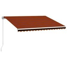 Image of Manual Retractable Awning Folding Outdoor Sunshade Patio Canopy Blind vidaXL