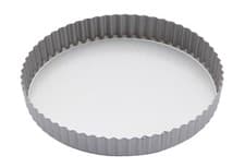 Image of KitchenCraft Non-Stick Fluted Round Flan & Quiche Tin Loose Base 24.5cm