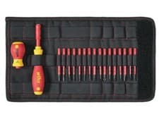 Image of Wiha SoftFinish electric slimVario Screwdriver Set, 19 Piece