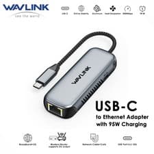 Image of 5Gbps USB C to Ethernet Adapter With 95W PD Type-C to RJ45 Network Converter