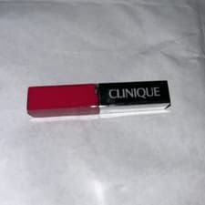 Image of Clinique Pop Lacquer Lip Colour & Primer Lipstick Gloss. 04 Sweetie Pop. New.