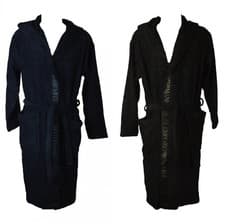 Image of EMPORIO ARMANI bathrobe in crossed cotton terry with hood item EM002255 AF14986