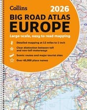 Image of Collins 2026 Big Road Atlas Europe: Clear and detailed map of Europe in A3 size