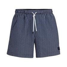 Image of BOSS Swim Shorts - Mens BOSS Vibe Swim Shorts - Blue, Beige - 50509071 - BNWT