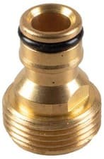 Image of 3/4" Threaded Brass Tap Connector For Male Threaded Outlets - GH767
