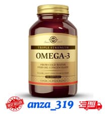 Image of Solgar Triple Strength 2800mg Omega-3 Fish Oil Concentrated EPA DHA 100 Softgels