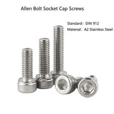 Image of M1.4 M1.6 A2-70 STAINLESS STEEL ALLEN BOLT SOCKET CAP SCREWS HEX HEAD DIN 912
