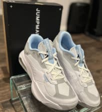 Image of Nike Jordan Air 200E Men’s Sneaker White/Black/Psychic Blue – Size 11.5