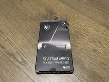 Image of MSI Spatium M560 2TB PCIe 5.0 NVMe M.2 SSD Internal Solid State - Open Box