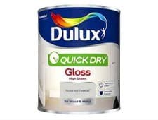 Image of Dulux - Quick Drying Gloss Paint For Wood & Metal Polished Pebble 750ml