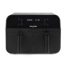 Image of Salter Dual Air Fryer 7.4L Non-Stick Double Drawer LED Display Family Size