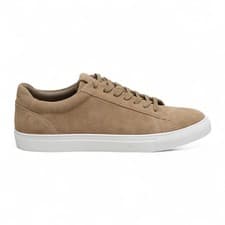 Image of Antique Rogue Men’s Gibbs Stone Taupe Suede Leather Walking Trainer Sneaker