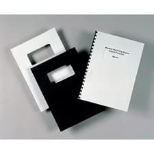 Image of GBC LeatherGrain Binding Cover A4 250 gsm White 46715E