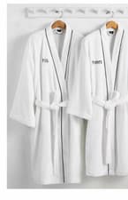 Image of Hotel Collection His 100% Turkish Cotton Robe-White T4102679