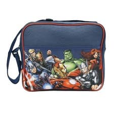 Image of Avengers Premium Courier Bag Messenger Marvel Boys School Bag Shoulder Strap