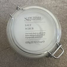 Image of Sanctuary Spa Salt Body Scrub 650g, Exfoliating, Vegan *sealed* og formula
