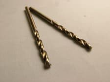 Image of 2x Cobalt HSS twist drill 3.0mm, made from solid 5% cobalt alloy,not just coated