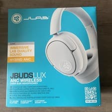 Image of JLab Headphones JBuds Lux ANC Wireless Bluetooth Over-Ear White BRAND NEW 