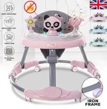 Image of Baby Walker Bouncer First Steps Push Along Activity Music Ride On Car Melody UK