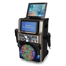Image of Easy Karaoke Ultimate Bluetooth Karaoke Machine with LED Multi-Colour Light Effe