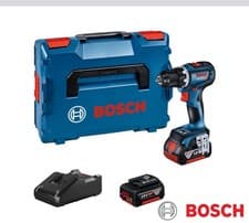 Image of Bosch Professional GSB 18V-90 C Brushless Combi Drill Body Inc 2x 4.0Ah Batts...