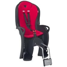 Image of Hamax Kiss Child Bike Seat (Black / Red) - Quick Release, Reflective