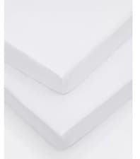 Image of Sanderson 300TC Cotton Deep Fitted Sheets 2 Pack Single Size – white - New