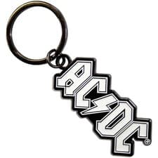 Image of AC/DC Band Logo Mono Keyring Keychain One Size