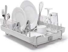 Image of OXO Good Grips Foldaway Dish Rack - Space-Saving Kitchen Essential