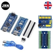 Image of Nano V3 ATmega328P Board CH340 Mini USB Expansion Shield for Arduino Nano UK