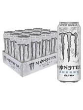 Image of Monster Energy Drink Ultra Zero White Zero 12 x 500ml Cans FREE DELIVERY