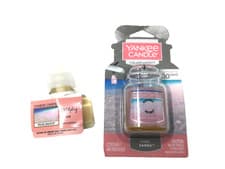 Image of Yankee Candle Pink Sands Scentplug Refill & Car Jar Air Freshener Lot NEW NIP