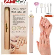 Image of Professional Electric Nail File Drill Portable USB Manicure Pedicure Machine Set