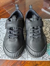 Image of Clarks Apollo Step Toddler, Boys Black Leather School UK 8G, 25.5 EU