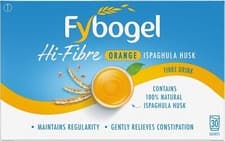 Image of Fybogel Hi-Fibre, Orange, 30 Sachets X 2, 60 Total for Constipation Relief