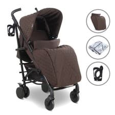 Image of My Babiie My Babiie MB51 Plus Stroller - Chocolate
