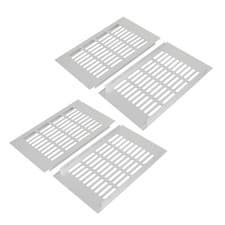 Image of 4pcs 150mm x 250mm Aluminum Alloy Wardrobe Cupboard Ventilation Air Vent Grille