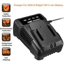 Image of UK Charger For AEG L1815R L1830R BS18G B1817G BX18 BS18C BUS18 Li-ion Battery