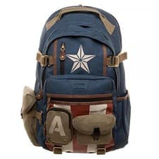 Image of Avengers 4 Captain America Backpack Schoolbag Laptop Bag Travel Rucksack