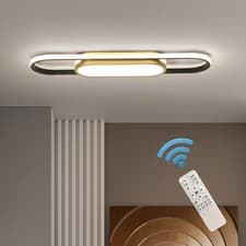Image of Modern LED Ceiling Light 40W 3200LM Dimmable Remote Kitchen Bedroom Flush Mount