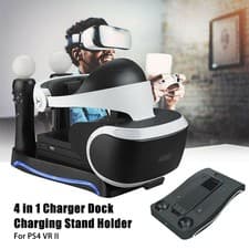 Image of Charging Dock For PS4 VR II PS Move Game Controller Charger Station Stand Holder