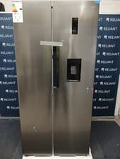 Image of HYE 444L Frost Free American Fridge Freezer - 83cm - Inox - Refurb A (Read)