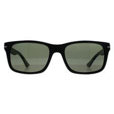 Image of Persol Sunglasses PO3048S 900058 Black Green Polarized