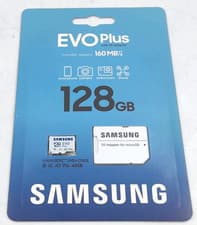 Image of 128GB SAMSUNG MB-MC128SA/APC EVO PLUS microSDXC UHS-I Memory Card + Adapter