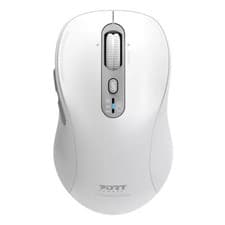 Image of Port Designs 900707CW Mouse 3200 DPI DPI RF Wireless + Bluetooth White 900707CW