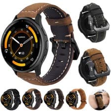 Image of Classic Leather Universal Wrist Strap Bracelet Watch Band 20mm/22mm Smartwatch